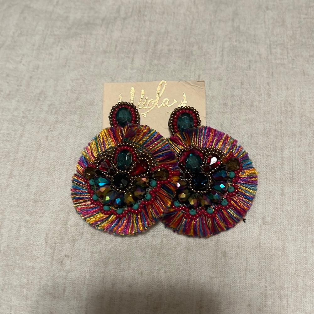 Multicolor Rainbow Boutique Earrings